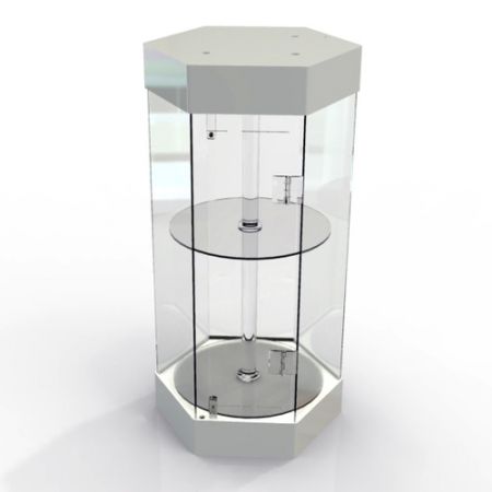 Acrylic revolving display cabinet