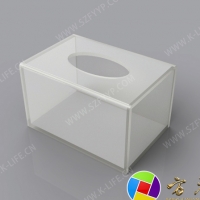 Acrylic paper towel box